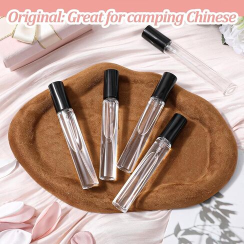 30 PCS Glass Refillable Perfume Bottles, 15ml Mini Glass Spray Bottles Perfume Travel Bottle Pocket Spray Atomizer Empty Fragrance Atomizer Travel Size Perfumes Refill Bottles-Black in Kuwait