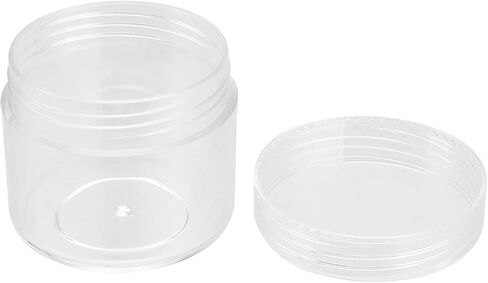 150 Pieces Clear Plastic Sample Containers, 20g Empty Sample Round Cosmetic Jars, Travel Size Cream Cosmetic Container With Lid for Lotions, Creams, Make up in Saudi Arabia