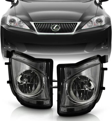 ACANII - For Smoked Lens 2006-2010 IS250 IS350 Direct Bumper Fog Lights Lamps Replacement Assembly Driver & Passenger in Saudi Arabia