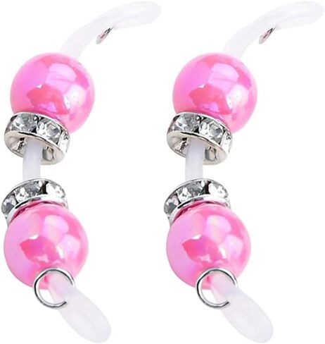 Silicone Non-Piercing Fake Nipple Rings Adjustable Beads Pain-Free Faux Nipple Rings in Kuwait