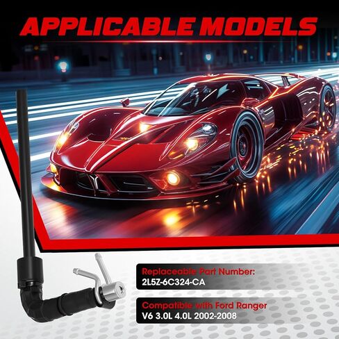 2L5Z-6C324-CA PCV Valve Connector Hose Tube Compatible with Ford Ranger V6 3.0L 4.0L 2002-2008, Replace OE 2L5Z6C324AA YF1Z6A664AB YF1Z6A614AA in Kuwait