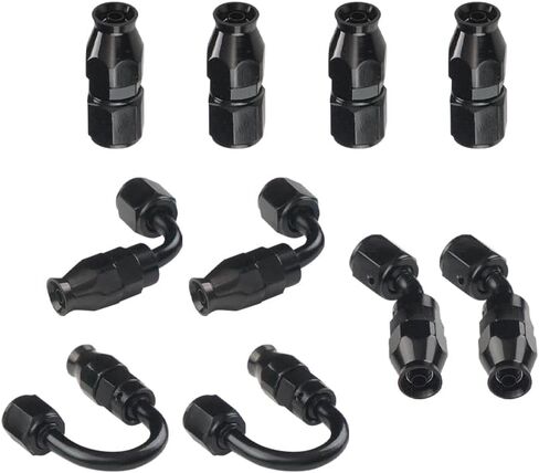 4AN PTFE Fuel Line Kit, AN4 E85 Fuel Hose Line 10FT Black 1054BK in Kuwait