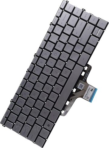 استبدال لوحة المفاتيح الخلفية لـ HP 14-EP 14-EM 15-EW 15Z 15Z-EY 15T-EW100 14-EP0792WM 14-EP1047NR-رمادي ناعم in Saudi Arabia