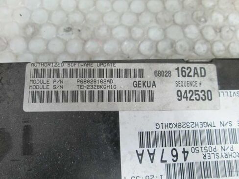 Engine ECM Control Module 3.7L 09-10 Compatible with Jeep Compatible with Grand Cherokee p68028162AD 68028162AD in Saudi Arabia
