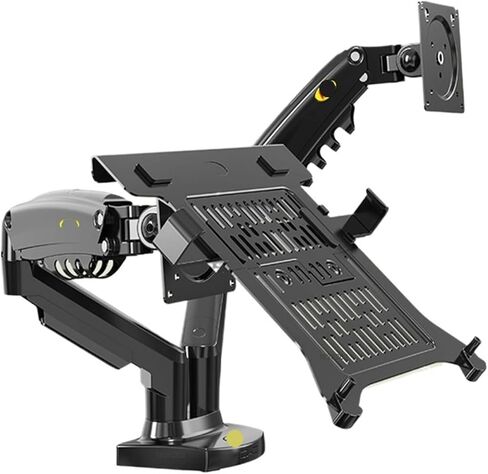 Dual Monitor Stand with USB3.0 F160-FP Gas Spring Dual Arm for 17"-27" Monitor + 10"-17" Stand in Saudi Arabia