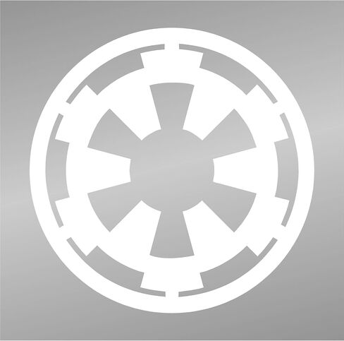 Star Galactic Empire Vinyl Decal Window Sticker 4in (White) in Saudi Arabia