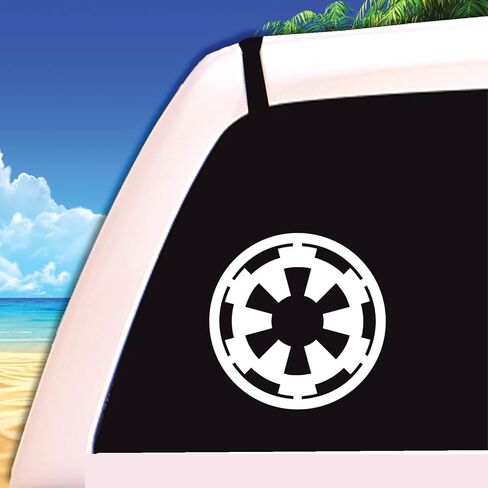 Star Galactic Empire Vinyl Decal Window Sticker 4in (White) in Saudi Arabia