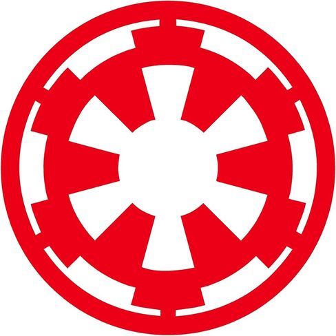 ملصق نافذة من الفينيل على شكل نجمة المجرة الإمبراطورية مقاس 4 بوصة (أبيض) in Kuwait