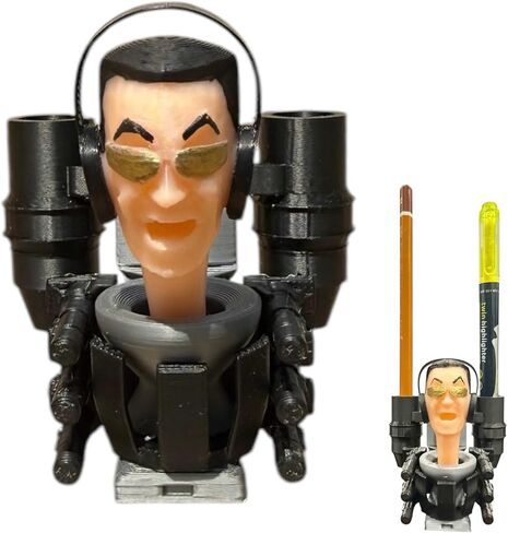 حامل أقلام الرصاص المطبوع ثلاثي الأبعاد المضحك وحامل القلم لمحبي المرحاض سكيبيدي، منظم قرطاسية رائع للاعبين، هدية فريدة للأطفال، مستلزمات المكتب والمدرسة، مجموعة ميمي in Kuwait