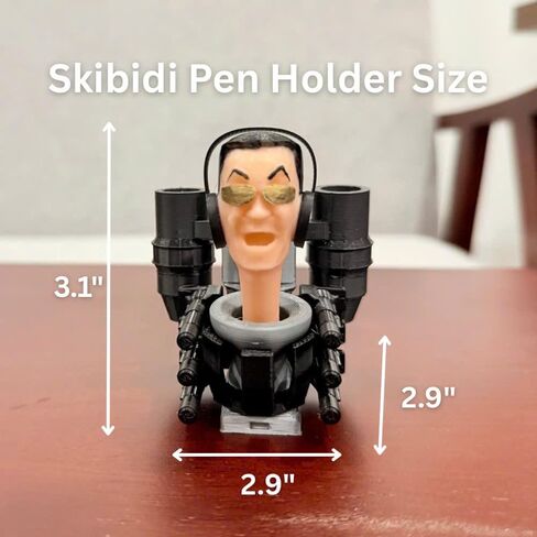 حامل أقلام الرصاص المطبوع ثلاثي الأبعاد المضحك وحامل القلم لمحبي المرحاض سكيبيدي، منظم قرطاسية رائع للاعبين، هدية فريدة للأطفال، مستلزمات المكتب والمدرسة، مجموعة ميمي in Kuwait