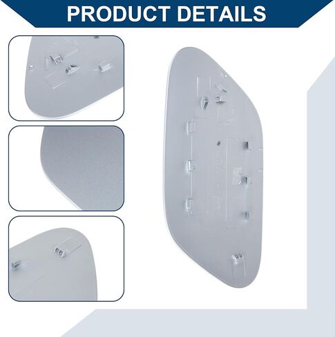 Fuel Tank Door Cap for Volkswagen Golf 5G 2014-2016 Fuel Filler Flap Cover for VW Golf BQ1 2017-2018 Clip Type No.5G0809909 Silver Tone ABS Fuel Filler Door Gas Cap in Saudi Arabia