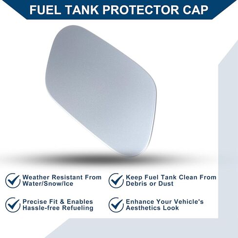 Fuel Tank Door Cap for Volkswagen Golf 5G 2014-2016 Fuel Filler Flap Cover for VW Golf BQ1 2017-2018 Clip Type No.5G0809909 Silver Tone ABS Fuel Filler Door Gas Cap in Saudi Arabia