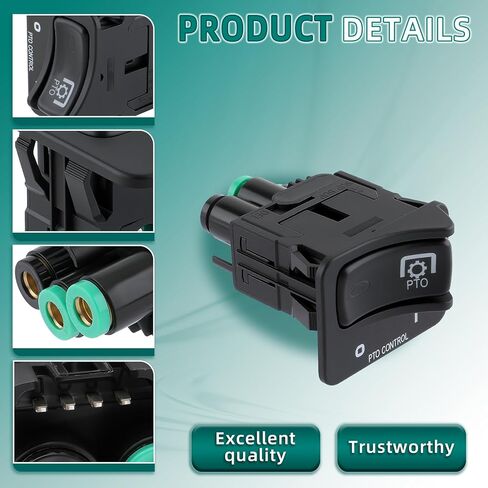 AUTOKAY G90-6022-004BN New Air Suspension Dump Valve Rocker PTO Control Switch Fits for Peterbilt RE# G906022004BN in Kuwait