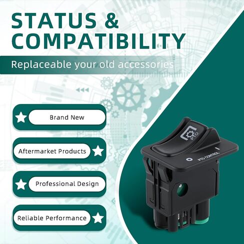 AUTOKAY G90-6022-004BN New Air Suspension Dump Valve Rocker PTO Control Switch Fits for Peterbilt RE# G906022004BN in Kuwait