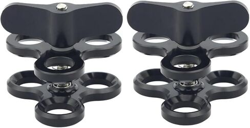 2pcs 1" Underwater Ball Clamp for Diving Camera Arm, Compatible with GoPro Action Camera and Flashlight Arms (CLAMP-2) in Kuwait