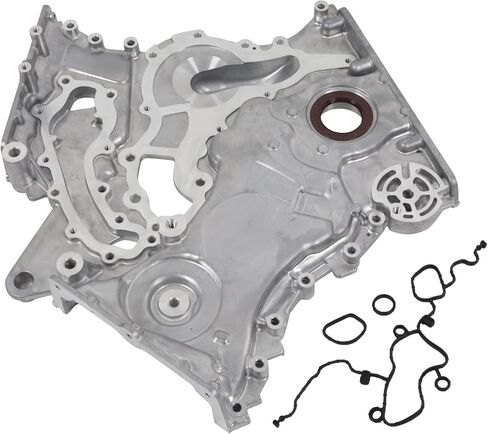غطاء سلسلة توقيت المحرك مع حشية 68079231AD بديل لسيارة جيب رانجلر 2012-2018 3.6L V6 غطاء توقيت المحرك الأمامي يحل محل 68079232AB 68079231AA in Saudi Arabia