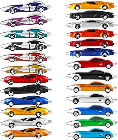 25 Pcs Cool Car Pens Fun Racing Car Pens Funny pen for Office School Stationary Birthday Party Favors, 4 Styles in Kuwait