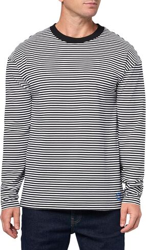 HUGO Men's Nustripe Long Sleeve T-Shirt in Saudi Arabia