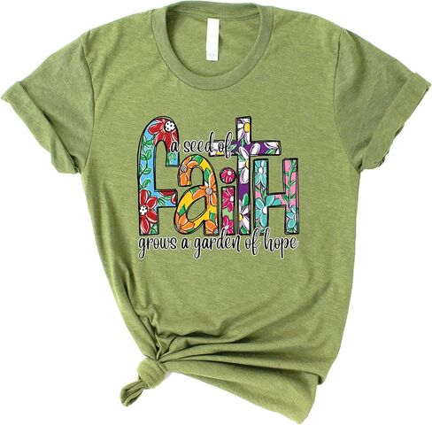 Love in Faith | A Seed of Faith | Christian T-Shirts for Women | Faith-Based Apparel | Christian Gifts in Saudi Arabia