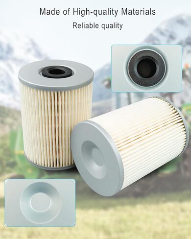 2Pcs Fuel Filter Water Separator Fit for John Deere 1575 1570 1580 1585 3032E 3033R 3038E 3039R 3046R 4044M 4044R 4052R 7400A 7500A, Replace MIU802421 7020012 SN25127 50352550, with O-Rings in Saudi Arabia