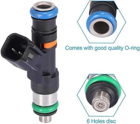 Riloer Car 4 قطع/مجموعة محاقن الوقود، محولات تلقائية 52 رطل 0280158117 550Cc 0280158298، متوافقة مع Ev14 A4 Tt Golf، متوافقة مع جيتا، متوافقة مع باسات in Saudi Arabia