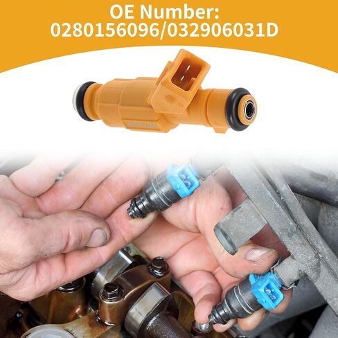4 Pcs No.0280156096/032906031D Fuel Injector for Seat Ibiza 1.6 2004-2009 Engine Flow Match Fuel Nozzle in Kuwait