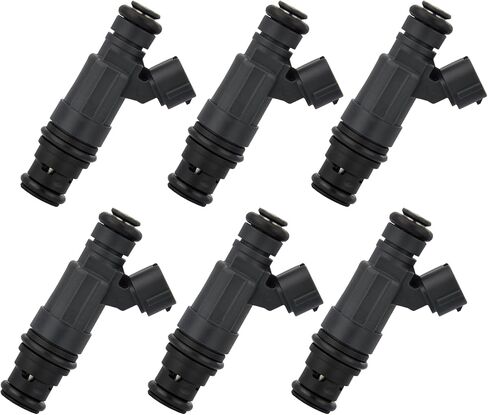 6PCS Fuel Injectors Compatible with Volkswagen Jetta 2002-2004, Golf 2002-2005, EuroVan 2001-2003, 2.8L, Replace# FJ862, 022906031F in Saudi Arabia