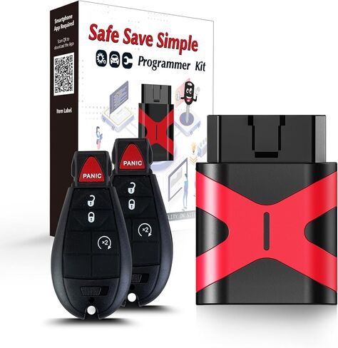 2 Programmable Keyfob, Replacement Car Keys Fob and DIY Programmer Kit for 2008-2012 Dodge RAM/Charger/Challenger Remote Star IYZ-C01C in Saudi Arabia