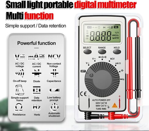 Digital Multimeter Auto-Ranging Voltmeter Tester Meter Voltage Meter Multifunctional Pocket Multi Tester with NCV- Contact Tester Electrical in Kuwait