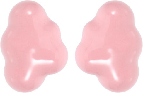 2 قطعة مقابض خزانة سيراميك عتيقة على شكل سحابة لأثاث غرفة الحضانة مقابض سحب درج وردي in Kuwait