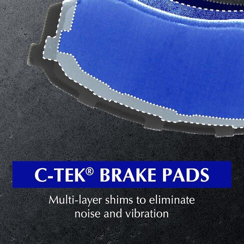 Centric C-Tek 102.12840 Automotive Replacement Rear Semi Metallic Disc Brake Pad Fits Select Hyuandai Entourage/Equus/Genesis/Santa Fe, Kia Borrego/K900/Sedona/Sorento in Saudi Arabia