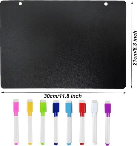 لافتة سبورة مع سلسلة مقاس 8 × 12 بوصة، لافتة لوحة رسائل قابلة للمسح مزدوجة الجوانب، لافتة سبورة خشبية صغيرة مع قلم طباشير سائل، لوحة رسائل معلقة للبار وديكورات المناسبات الخاصة in Kuwait