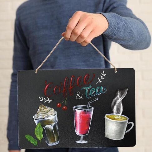 لافتة سبورة مع سلسلة مقاس 8 × 12 بوصة، لافتة لوحة رسائل قابلة للمسح مزدوجة الجوانب، لافتة سبورة خشبية صغيرة مع قلم طباشير سائل، لوحة رسائل معلقة للبار وديكورات المناسبات الخاصة in Kuwait