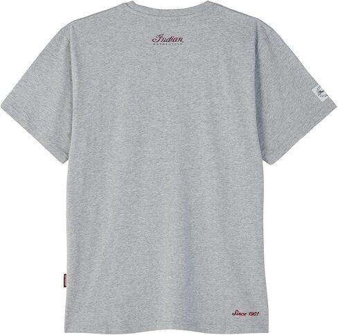 Indian Motorcycle Men's Distressed Headress Marl T-Shirt, Gray - 2865602 in Kuwait