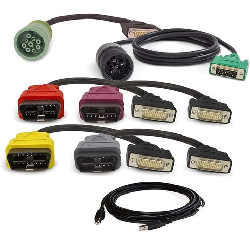 ماسح ضوئي للشاحنة شديد التحمل لـ Noregon DLA+ 2.0 طقم محول لـ JPRO، أداة تشخيص الماسح الضوئي للديزل مع برنامج 2025 V3.1 (2025 V3.1Help التثبيت عن بعد) in Kuwait