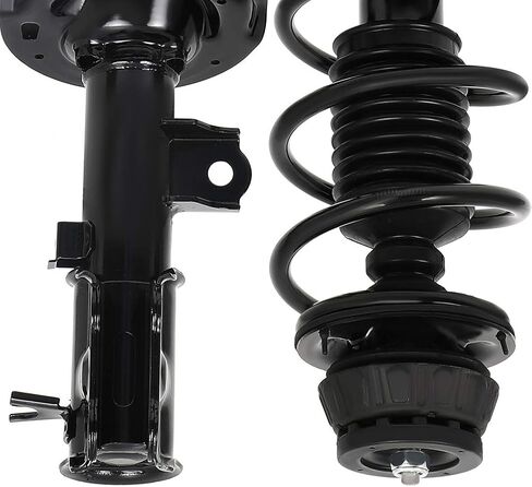 Struts - 2Pcs Front Complete Struts Spring Assembly + 2Pcs Rear Shock Absorbers Fits 2012-2017 for Kia Rio Full Set Front Rear Complete Struts with 172707 172706 5672 - Set of 4 in Kuwait