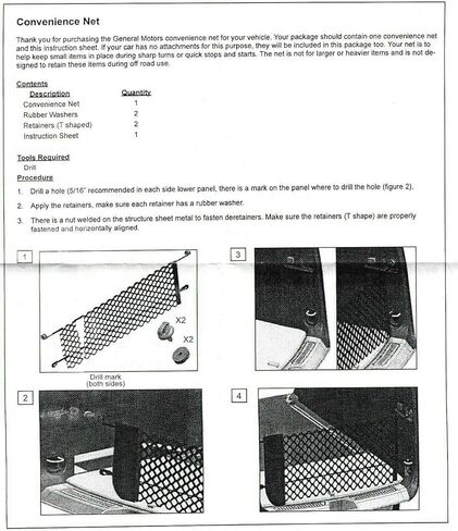 Rear Trunk Organizer Cargo Net for GMC Acadia 2017–2026 – Envelope Style Cargo Net for SUV – Premium Mesh Elastic Car Trunk Organizer Vehicle Carrier Storage – Compatible with Acadia in Kuwait