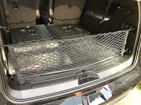 Rear Trunk Organizer Cargo Net for GMC Acadia 2017–2026 – Envelope Style Cargo Net for SUV – Premium Mesh Elastic Car Trunk Organizer Vehicle Carrier Storage – Compatible with Acadia in Kuwait