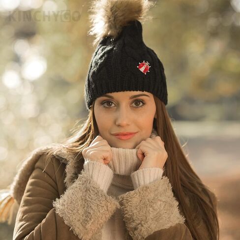 10 Pack Ladybug Brooch Pin Rhinestone Metal Enamel Animal Insect Lapel Badges for Women Men Shirt Dress Coat Decoration Party in Kuwait