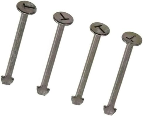 KarParts360 For Pontiac LeMans 1990 1991 1992 1993 زنبرك الفرامل اضغط لأسفل دبوس | 4 قطع | مادة الصلب | أصفر in Saudi Arabia