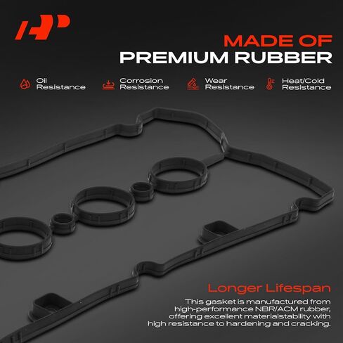 A-Premium Engine Valve Cover Gasket Compatible with Chevy, Pontiac, Saturn & Suzuki Models - Cruze 11-16, Cruze Limited 16, Sonic 12-18, Aveo Aveo5 09-11, G3 Swift+ 09-10, G3 Wave 09, Astra 08-09 in Saudi Arabia