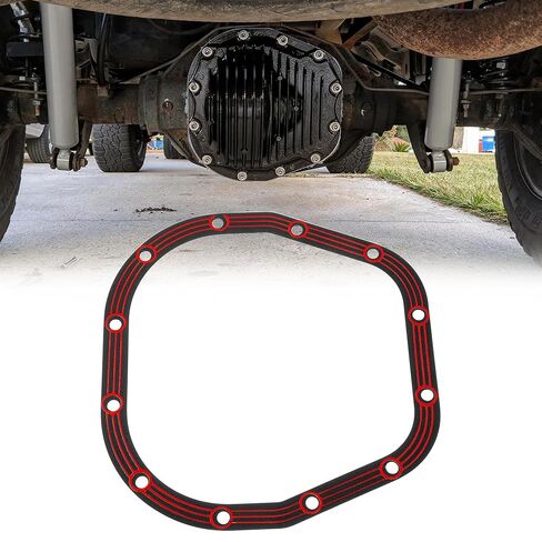 حشية غطاء 10.25 و10.5 متوافقة مع محور Ford Sterling 10.25 و10.5 وLLR-F105، قلب فولاذي مع حشية تفاضلية خلفية مطلية بالمطاط، مقاومة للتسرب، قابلة لإعادة الاستخدام، سهلة التركيب in Saudi Arabia