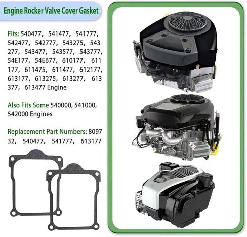 حشية غطاء الصمام المتأرجح البديلة 809732 تناسب محرك Briggs & Stratton 540477 541777 613177 (مجموعة من 2) in Kuwait