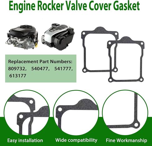 حشية غطاء الصمام المتأرجح البديلة 809732 تناسب محرك Briggs & Stratton 540477 541777 613177 (مجموعة من 2) in Kuwait