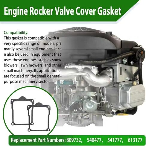 حشية غطاء الصمام المتأرجح البديلة 809732 تناسب محرك Briggs & Stratton 540477 541777 613177 (مجموعة من 2) in Kuwait