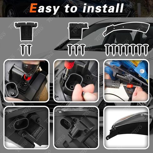 TODO Headlight Assembly Compatible with Hyundai Sonata 2018 2019, Halogen w/Bulbs, Right Passenger Side (92101-C2500) in Saudi Arabia