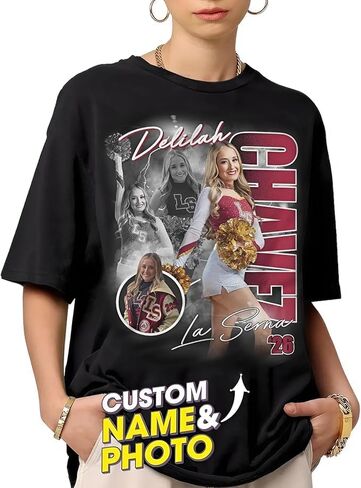 Custom Bootleg Rap Tee Shirt for Boyfriend Girlfriend, Custom Photo Tshirt Vintage Graphic Shirt, Gift Idea, Unisex Sz S-5XL in Saudi Arabia