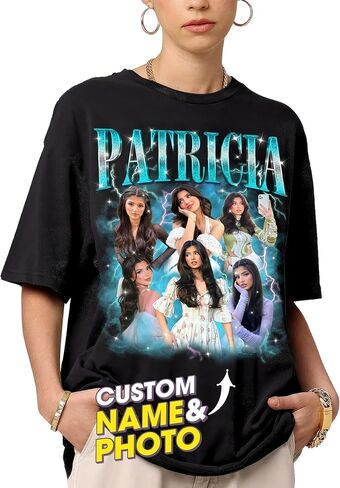 Custom Bootleg Rap Tee Shirt for Boyfriend Girlfriend, Custom Photo Tshirt Vintage Graphic Shirt, Gift Idea, Unisex Sz S-5XL in Saudi Arabia