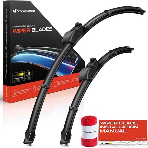 A-Premium 26" and 16" Windshield Wiper Blades Compatible with Lexus NX200t 2015-2017, NX300h 2015-2021 & Toyota C-HR 2018-2021 - Gen2V5, with Wear Indicator & Towel, Left and Right (Pack of 2) in Saudi Arabia