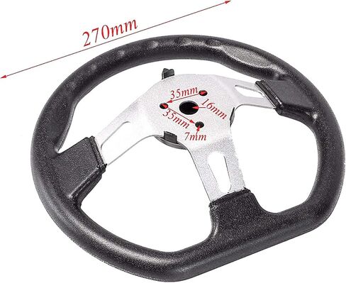 Steering Wheel Assembly with Tie Rod Rack Adjustable Shaft Kit fit for 110cc 125cc Go Kart Bike in Kuwait